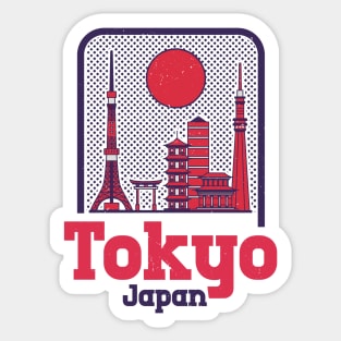 Tokyo Japan Vintage Sticker